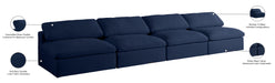 Serene Linen Fabric Deluxe Cloud Modular Armless Sofa - Sterling House Interiors