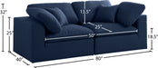 Serene Linen Fabric Deluxe Cloud Modular Sofa - Sterling House Interiors