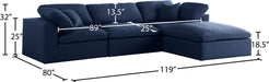 Serene Linen Fabric Deluxe Cloud Modular Sectional - Sterling House Interiors