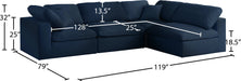 Serene Linen Fabric Deluxe Cloud Modular Sectional - Sterling House Interiors