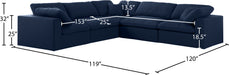 Serene Linen Fabric Deluxe Cloud Modular Sectional - Sterling House Interiors