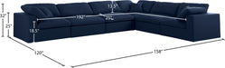 Serene Linen Fabric Deluxe Cloud Modular Sectional - Sterling House Interiors