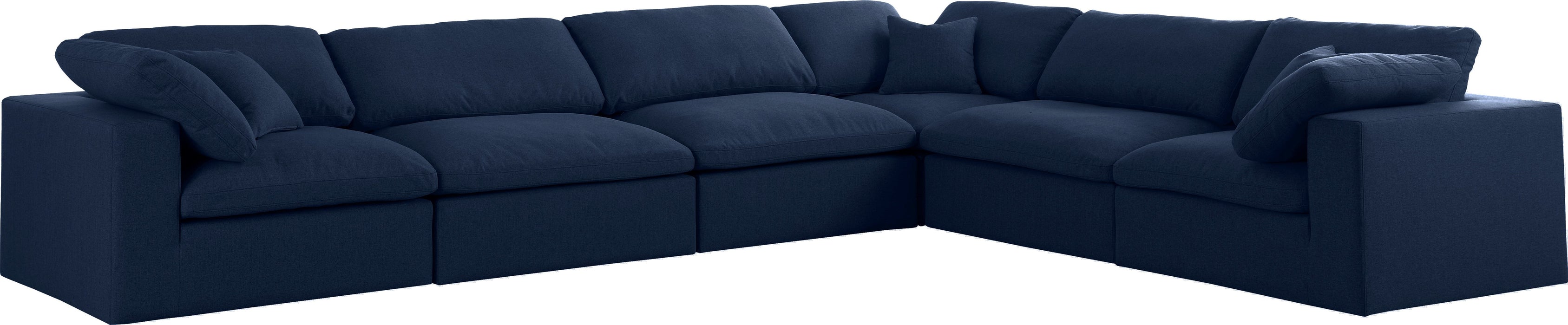 Serene Linen Fabric Deluxe Cloud Modular Sectional - Sterling House Interiors