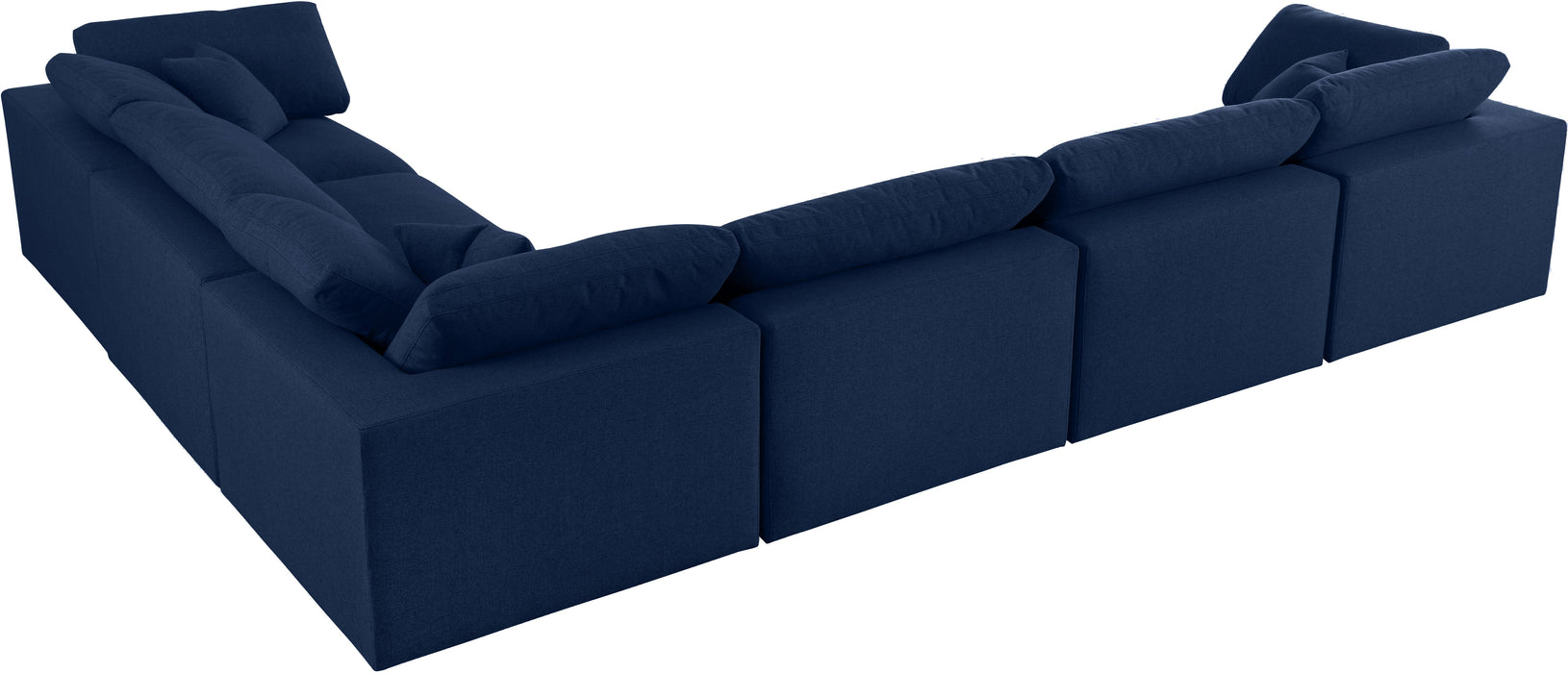 Serene Linen Fabric Deluxe Cloud Modular Sectional - Sterling House Interiors