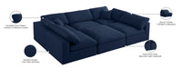 Serene Linen Fabric Deluxe Cloud Modular Sectional - Sterling House Interiors