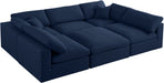 Serene Linen Fabric Deluxe Cloud Modular Sectional - Sterling House Interiors