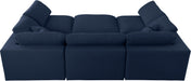 Serene Linen Fabric Deluxe Cloud Modular Sectional - Sterling House Interiors
