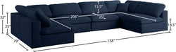 Serene Linen Fabric Deluxe Cloud Modular Sectional - Sterling House Interiors
