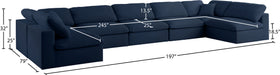 Serene Linen Fabric Deluxe Cloud Modular Sectional - Sterling House Interiors