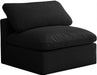 Plush Velvet Standard Cloud Modular Armless Chair - Sterling House Interiors