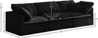 Plush Velvet Standard Cloud Modular Sofa - Sterling House Interiors