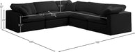 Plush Velvet Standard Cloud Modular Sectional - Sterling House Interiors