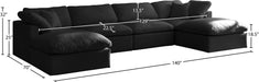 Plush Velvet Standard Cloud Modular Sectional - Sterling House Interiors