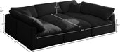 Plush Velvet Standard Cloud Modular Sectional - Sterling House Interiors