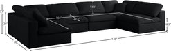 Plush Velvet Standard Cloud Modular Sectional - Sterling House Interiors