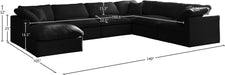 Plush Velvet Standard Cloud Modular Sectional - Sterling House Interiors