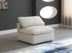 Plush Velvet Standard Cloud Modular Armless Chair - Sterling House Interiors
