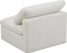 Plush Velvet Standard Cloud Modular Armless Chair - Sterling House Interiors