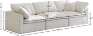 Plush Velvet Standard Cloud Modular Sofa - Sterling House Interiors