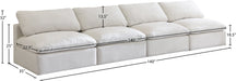 Plush Velvet Standard Cloud Modular Sofa - Sterling House Interiors