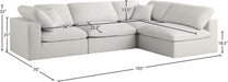 Plush Velvet Standard Cloud Modular Sectional - Sterling House Interiors