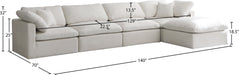 Plush Velvet Standard Cloud Modular Sectional - Sterling House Interiors