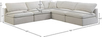 Plush Velvet Standard Cloud Modular Sectional - Sterling House Interiors
