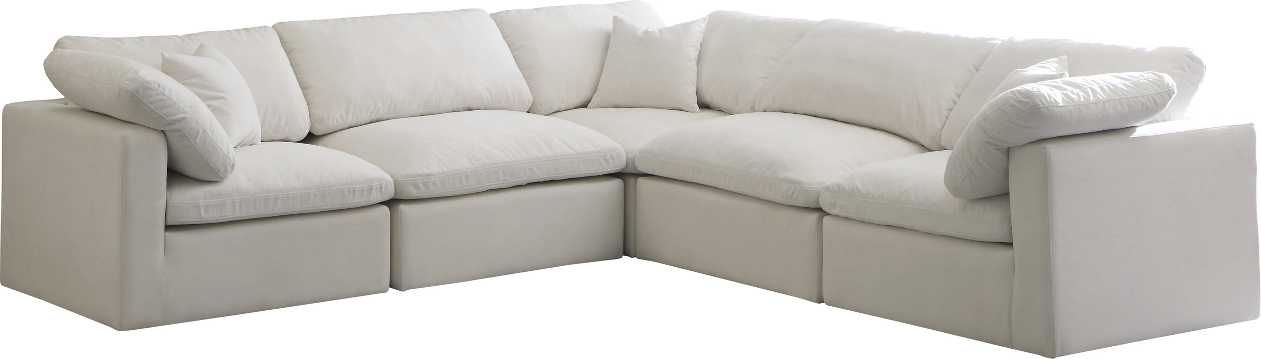 Plush Velvet Standard Cloud Modular Sectional - Sterling House Interiors