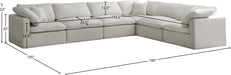Plush Velvet Standard Cloud Modular Sectional - Sterling House Interiors