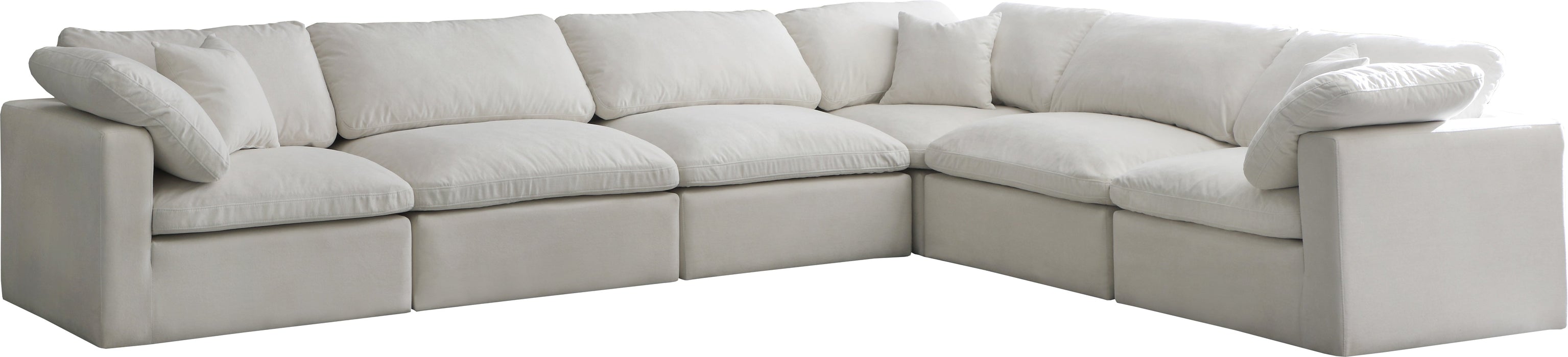 Plush Velvet Standard Cloud Modular Sectional - Sterling House Interiors