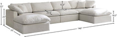 Plush Velvet Standard Cloud Modular Sectional - Sterling House Interiors