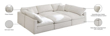 Plush Velvet Standard Cloud Modular Sectional - Sterling House Interiors