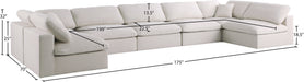 Plush Velvet Standard Cloud Modular Sectional - Sterling House Interiors