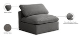 Plush Velvet Standard Cloud Modular Armless Chair - Sterling House Interiors