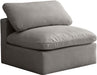 Plush Velvet Standard Cloud Modular Armless Chair - Sterling House Interiors