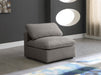 Plush Velvet Standard Cloud Modular Armless Chair - Sterling House Interiors