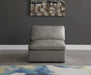 Plush Velvet Standard Cloud Modular Armless Chair - Sterling House Interiors