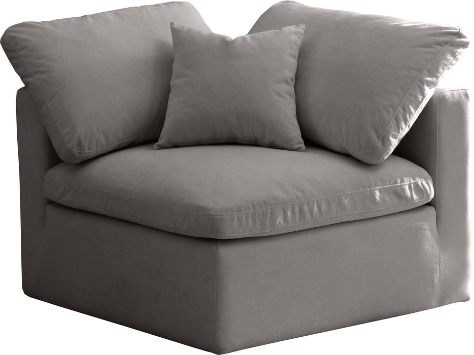 Plush Velvet Standard Cloud Modular Corner Chair - Sterling House Interiors