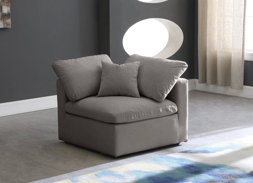 Plush Velvet Standard Cloud Modular Corner Chair - Sterling House Interiors