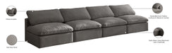 Plush Velvet Standard Cloud Modular Sofa - Sterling House Interiors