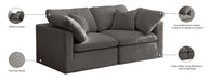Plush Velvet Standard Cloud Modular Sofa - Sterling House Interiors