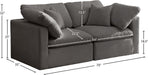 Plush Velvet Standard Cloud Modular Sofa - Sterling House Interiors