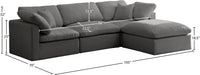 Plush Velvet Standard Cloud Modular Sectional - Sterling House Interiors