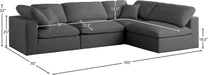 Plush Velvet Standard Cloud Modular Sectional - Sterling House Interiors