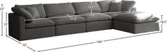 Plush Velvet Standard Cloud Modular Sectional - Sterling House Interiors