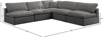 Plush Velvet Standard Cloud Modular Sectional - Sterling House Interiors