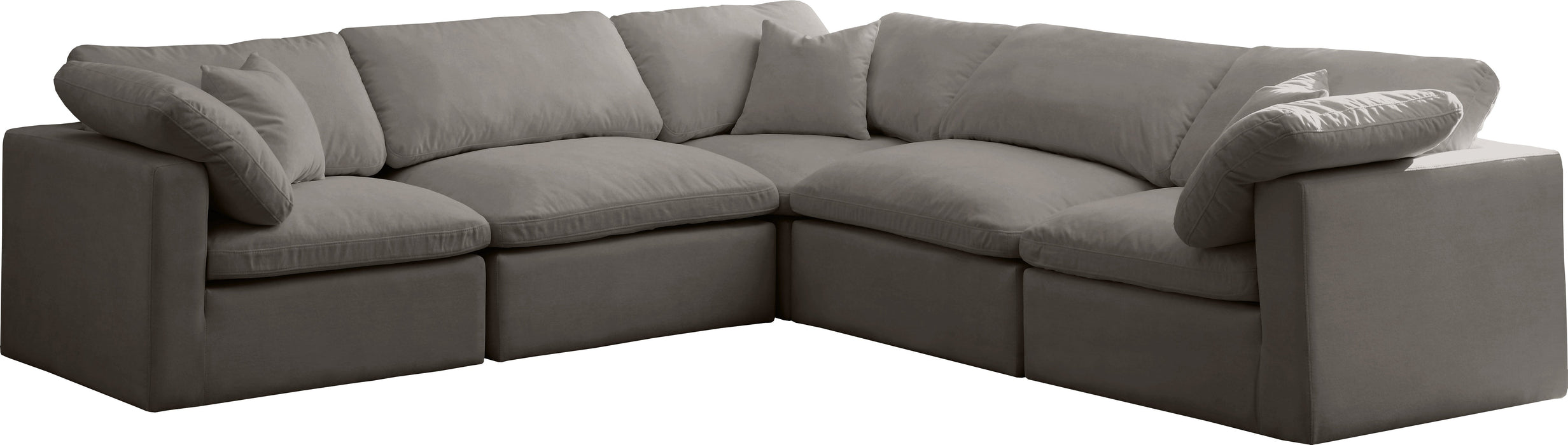 Plush Velvet Standard Cloud Modular Sectional - Sterling House Interiors