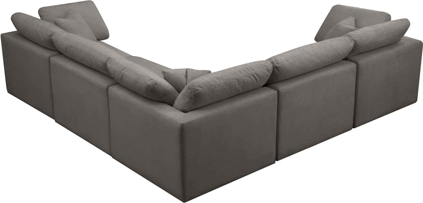 Plush Velvet Standard Cloud Modular Sectional - Sterling House Interiors