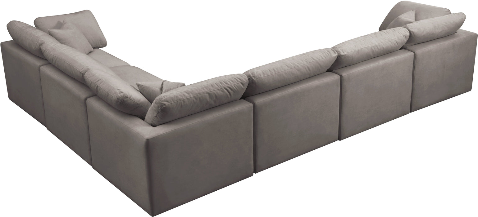 Plush Velvet Standard Cloud Modular Sectional - Sterling House Interiors