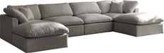 Plush Velvet Standard Cloud Modular Sectional - Sterling House Interiors
